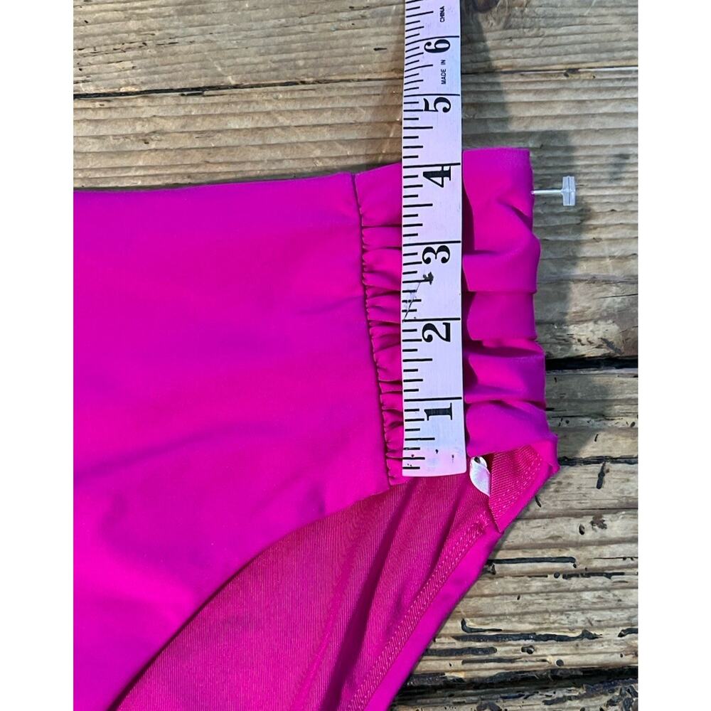 DKNY Women’s Size L Magenta High Waisted Bikini Bottoms NWT - Picture 6 of 7
